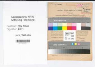 Entnazifizierung Wilhelm Luhr , geb. 21.06.1896 (Dentist)