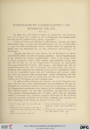 Pompeianische Landschaften und römische Villen