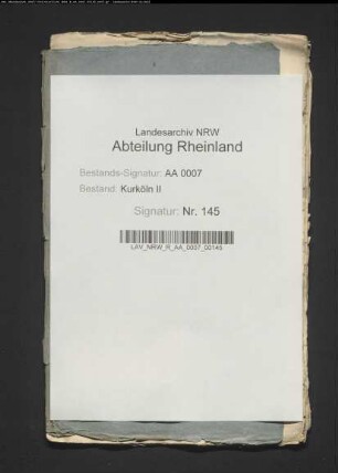 Auszahlungen aus dem Nachlass des Erzbischofs Josef Clemens