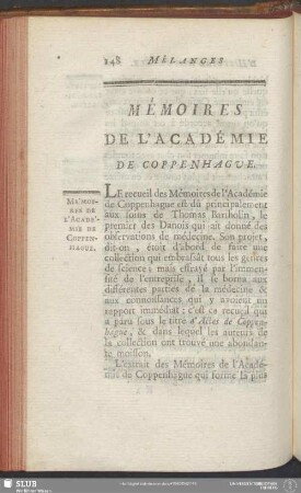 Memoires De L'Académie De Coppenhague