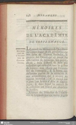 Memoires De L'Académie De Coppenhague