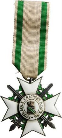 Königlich Sächsischer Verdienstorden - Ritterkreuz 1. Klasse mit Schwertern