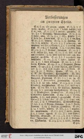 Verbesserungen im zweyten Theile
