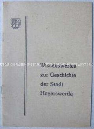 Broschüre zur Geschichte der Stadt Hoyerswerda
