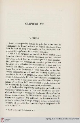 Chapitre VII: Capitole
