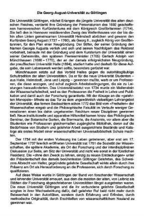 Die Georg-August-Universität zu Göttingen