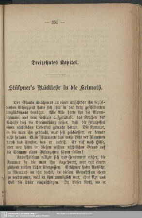 Dreizehntes Kapitel. Stülpner's Rückkehr in die Heimath