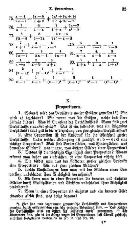 X. Proportionen.