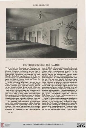 32: Die Verkleidungen des Raumes