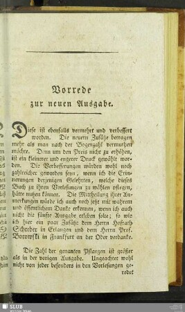 Vorrede zur neuen Ausgabe