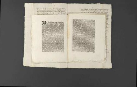 Herzog Christoph von Württemberg und Pfalzgraf Wolfgang übermitteln einander Kirchenordnungen, Mandate gegen Gotteslästerer und Wiedertäufer, auch Abstellung der unflätigen Pluderhosen und gewachster Stiefel, dazu erbittet der Pfalzgraf auch noch die württembergische Kanzleiordnung, auch den Staat des Marschalls, Haushofmeisters und anderer Hofdiener.
