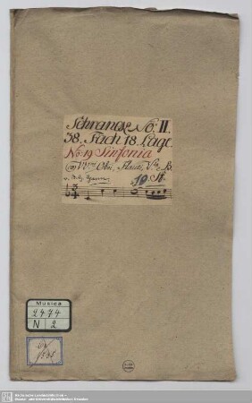 Symphonies - Mus.2474-N-2 : orch - C; GraunWV Av:XII:34