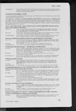 II.3 Graduiertenkollegs (GrK)