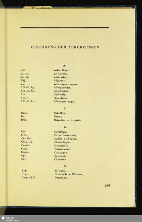 Erklärungen Der Abkürzungen