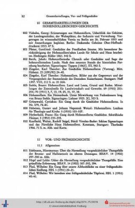 Gesamtdarstellung der hohenzollerischen Geschichte