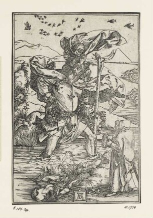 Heiliger Christophorus mit dem Vogelzug