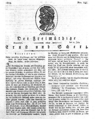 Nro. 145., Sonnabend den 21. July