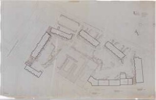 Grünflächen an der Otto-Suhr-Siedlung, Berlin-Kreuzberg: III. Bauabschnitt: Lageplan mit Gartenplan 1:200