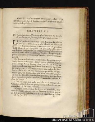 Chapitre III. Qui contient quelques observations sur l'ouverture des Croisées & des Portes, & sur leurs formes & leurs décorations.