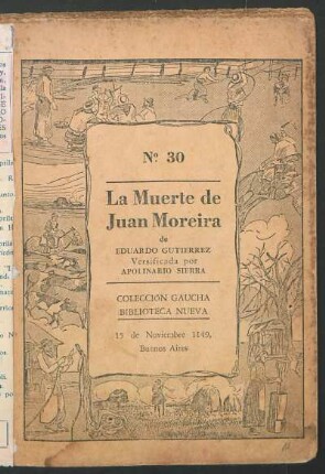 La muerte de Juan Moreira de Eduardo Gutiérrez