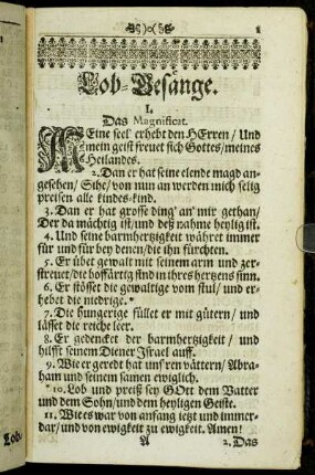 Lob- Gesänge.