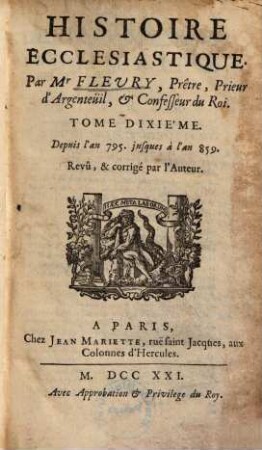 Histoire ecclesiastique, 10. Depuis l'an 795. jusques à l'an 859