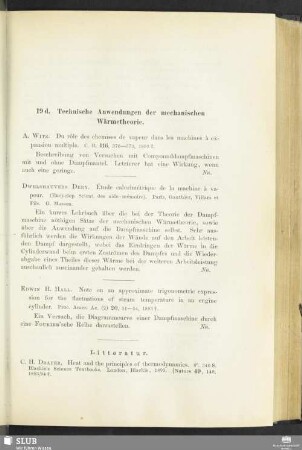 19d. Technische Anwendungen der mechanischen Wärmetheorie