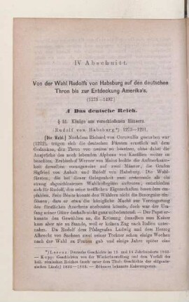 IV Abschnitt