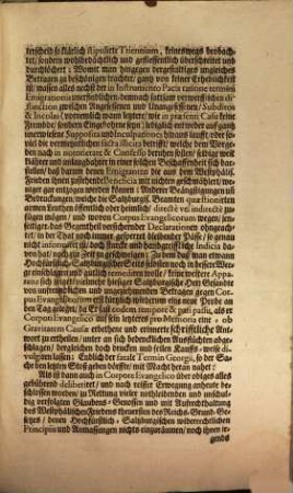 Conclusum verglichen in Conferentia Evangelicorum den 15. Martii 1732 : dictatum Ratisbonae die 15. Martii 1732 per Chur-Sachsen