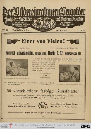 Nr. 15 (8. April 1924)