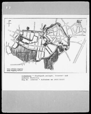 Oldenburg, Stadtparkanlagen, innerer und äußerer Parkring