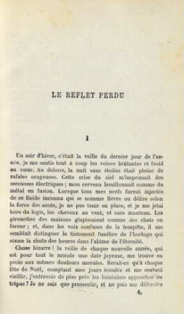 Le reflet perdu