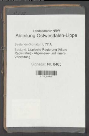 Kommunalwege (-straßen) im Amt Lage, Bd. 7