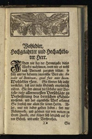 Wohledler, Hochgelahrter und ...