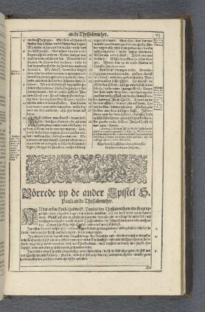 Vörrede vp de ander Epistel S. Pauli an de Thessalonicher.