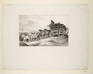 Kohlenwagen, aus: "Etudes de chevaux"