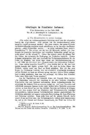 Schulfragen im Frankfurter Parlament : (Fortsetzung)