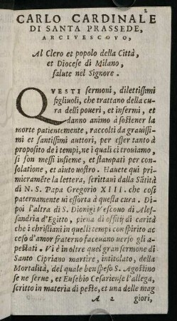 2r-21r, Carlo Cardinale di Santa Prassede ..