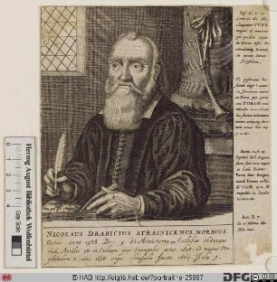 Bildnis Mikulá š Drabík (lat. Nicolaus Drabicius)