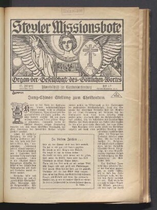 Heft 1/2 Oktober/November 1918