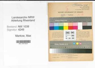 Entnazifizierung Max Markow , geb. 28.12.1895 (Lokfuehrer)
