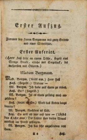 Die Künstler : Ein Schauspiel in fünf Aufzügen