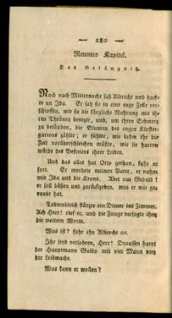 Neuntes Kapitel. Das Gefängniß