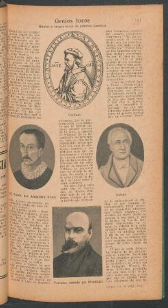 Genios locos : Manías y rasgos raros de grandes hombres