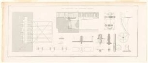 Havelbrücke bei Klein-Glienicke: Bl. 25: Zugklappe mit Detail der Aufzugsvorrichtungen (aus: Bauausführungen des preußischen Staats, Bd. 2)