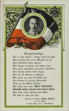 Kriegsfreiwillige.