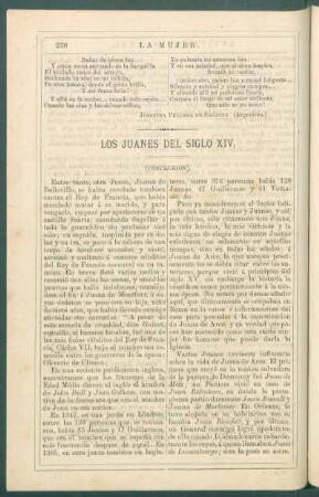 Los Juanes del siglo XIV. - (Conclusión).