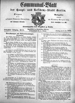 1876,21: No. 21, 21. Mai 1876
