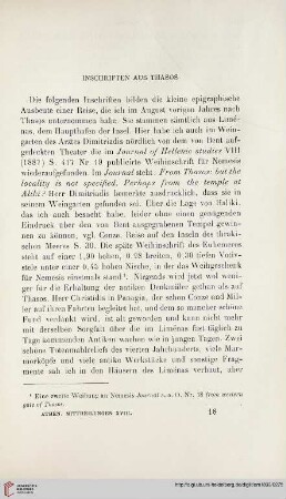 18: Inschriften aus Thasos