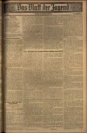 Zweite Ausgabe vom Mittwoch, den 24. Dezember 1930.